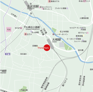 ThinkPark Arena 周辺地図